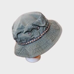 BRONER Bucket Fishing Hunting Camper Safari Summer Sun‎ Bonnie Hat Sz 7.5 #1323